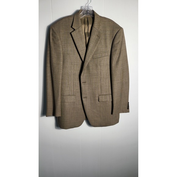 Lauren Ralph Lauren Men's Wool BlazerJacket Size 41R Brown Plaid Business Casual - Picture 7 of 15